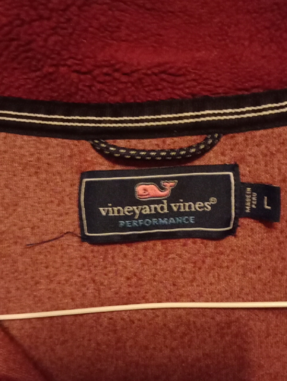 Vineyard Vines  Red Performance Pullover - Picture 2 of 7